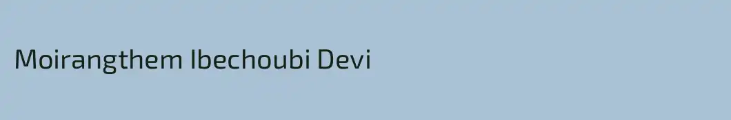 Moirangthem Ibechoubi Devi